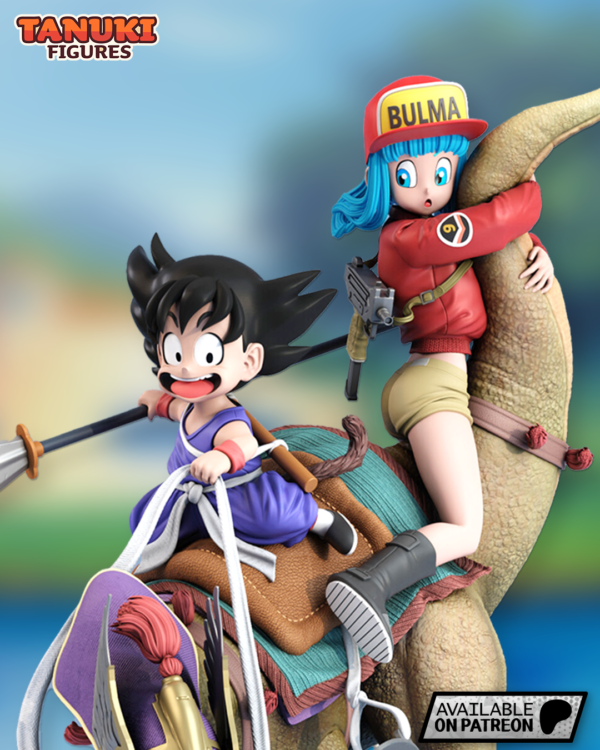 Goku_Bulma_Diorama_01 Goku and Bulma – Personnage Anime.