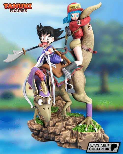 Goku and Bulma – Personnage Anime.
