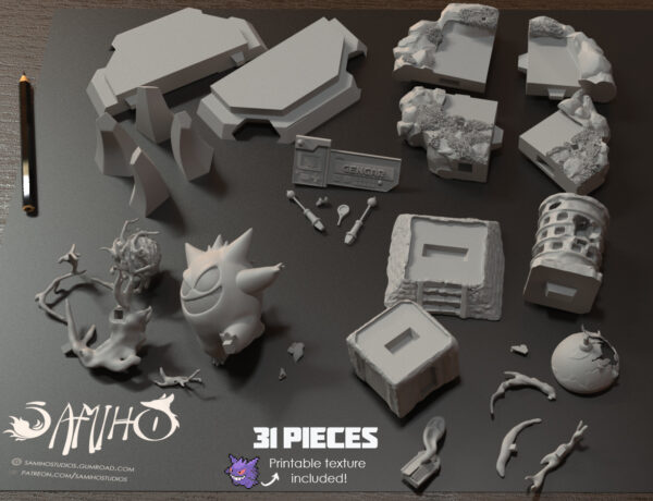 Gengar Diorama – Personnage Jeux video.