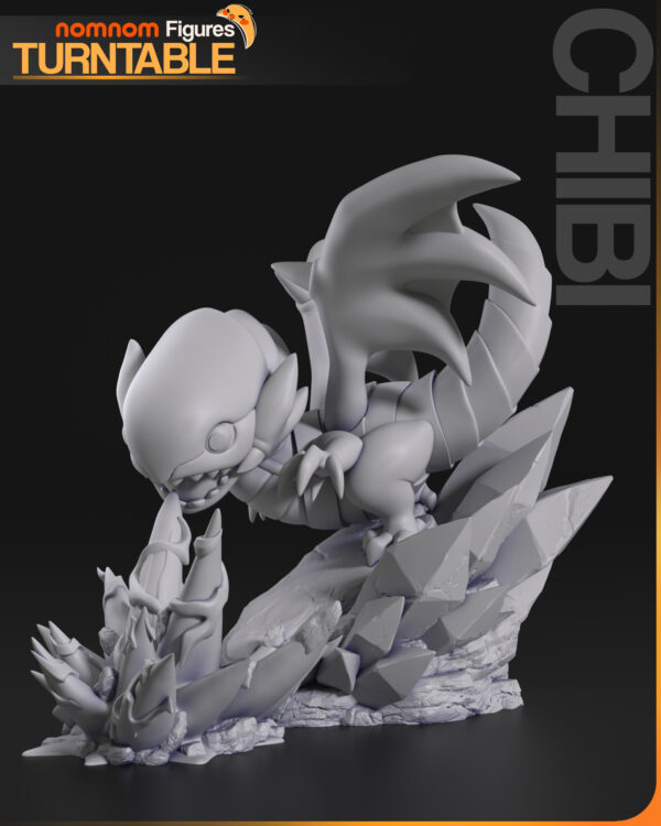 Turntable_02 Blue eyes white dragon Chibi – Personnage Anime.