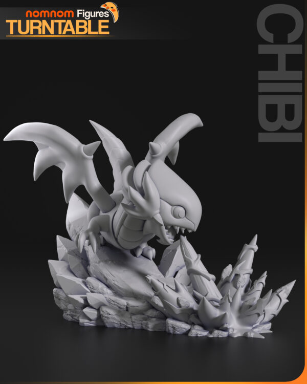 Turntable_03 Blue eyes white dragon Chibi – Personnage Anime.