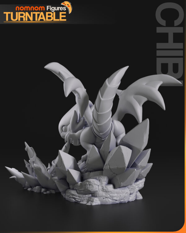 Turntable_04 Blue eyes white dragon Chibi – Personnage Anime.