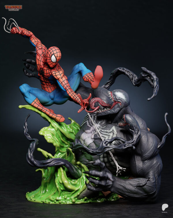 Spiderman vs Venom – Personnage Comics.