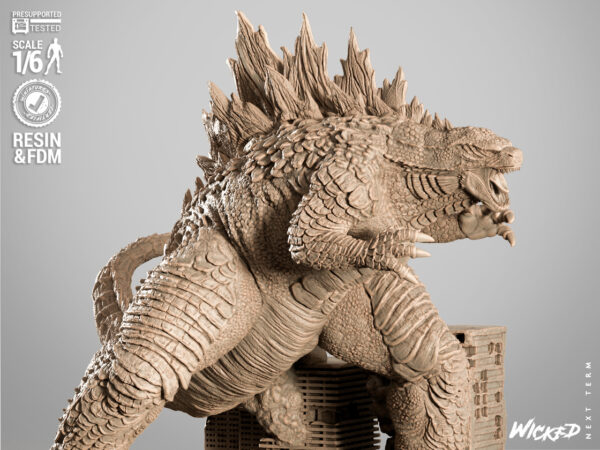 070725 Wicked - Godzilla Sculpture Image 004 Godzilla – Personnage Film.