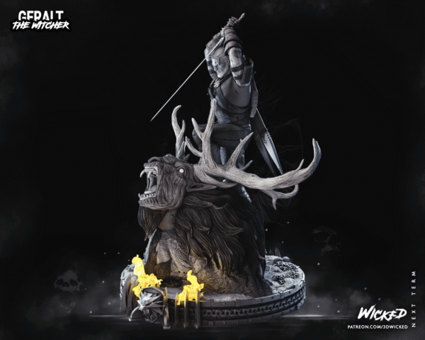 082123 Wicked - Geralt Sculpture Image 003 Witcher– Personnage Jeux.