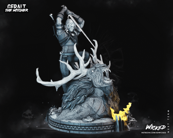 082123 Wicked - Geralt Sculpture Image 004 Witcher– Personnage Jeux.