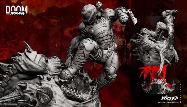 090422 Wicked - Doom Dio 01 Doom Diorama – Personnage Jeux.