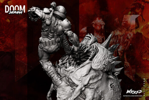 090422 Wicked - Doom Dio 010 Doom Diorama – Personnage Jeux.