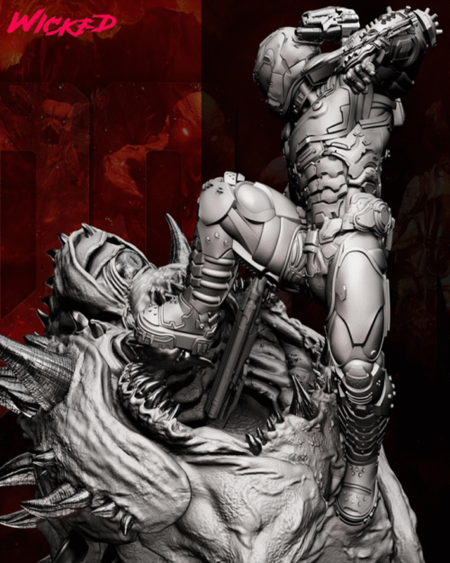 Doom Diorama – Personnage Jeux.