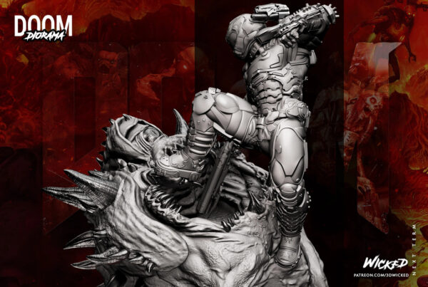 090422 Wicked - Doom Dio 04 Doom Diorama – Personnage Jeux.