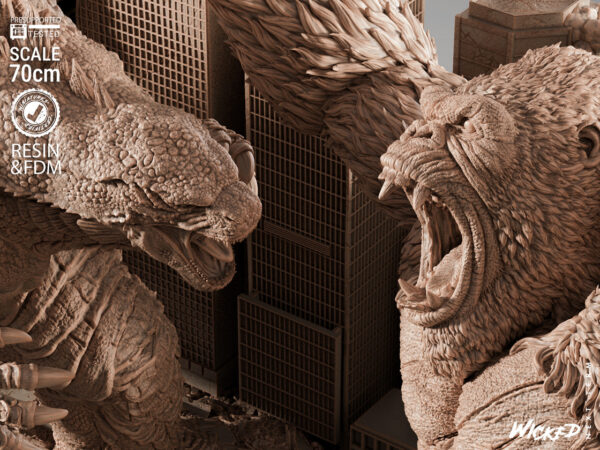 090725 Wicked-Godzilla Vs Kong Diorama Image 0013 Godzilla Vs. King Kong – Personnage Film.