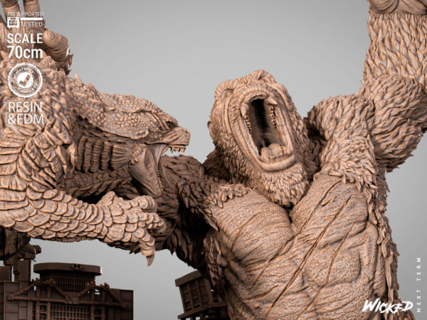 090725 Wicked-Godzilla Vs Kong Diorama Image 0015 Godzilla Vs. King Kong – Personnage Film.