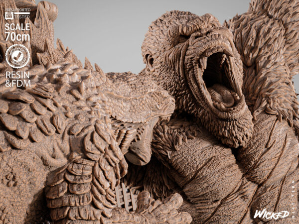 090725 Wicked-Godzilla Vs Kong Diorama Image 008 Godzilla Vs. King Kong – Personnage Film.