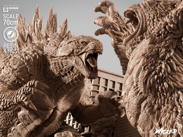 090725 Wicked-Godzilla Vs Kong Diorama Image 014 Godzilla Vs. King Kong – Personnage Film.