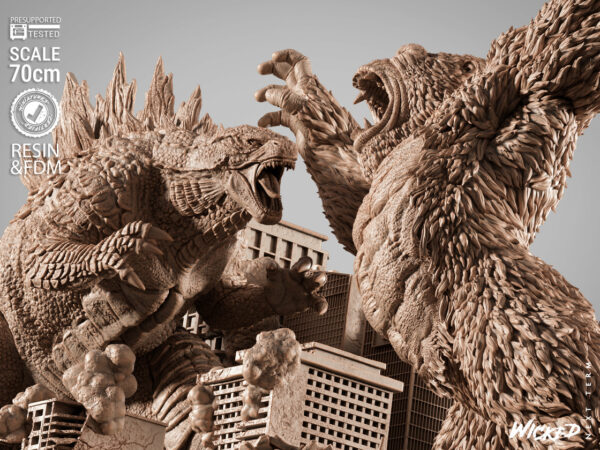 090725 Wicked-Godzilla Vs Kong Diorama Image 015 Godzilla Vs. King Kong – Personnage Film.
