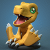 Agumon Chibi – Personnage Anime.