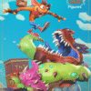 Crash Bandicoot Diorama – Personnage Jeux video.