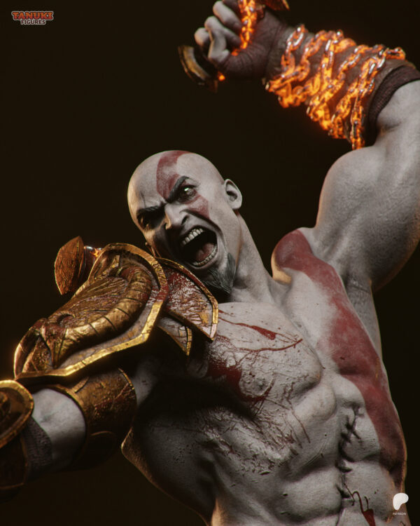 Kratos Diorama – Personnage Jeux video.
