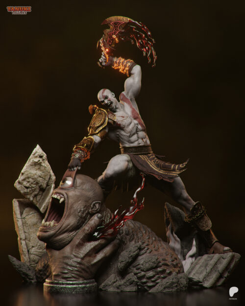 Kratos Diorama – Personnage Jeux video.
