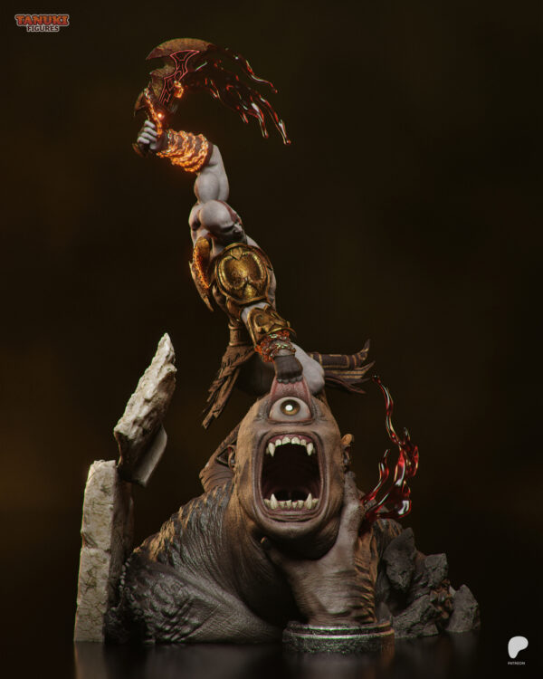 Kratos Diorama – Personnage Jeux video.