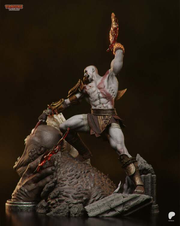 Kratos Diorama – Personnage Jeux video.