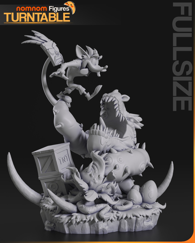 Crash Bandicoot Diorama – Personnage Jeux video.