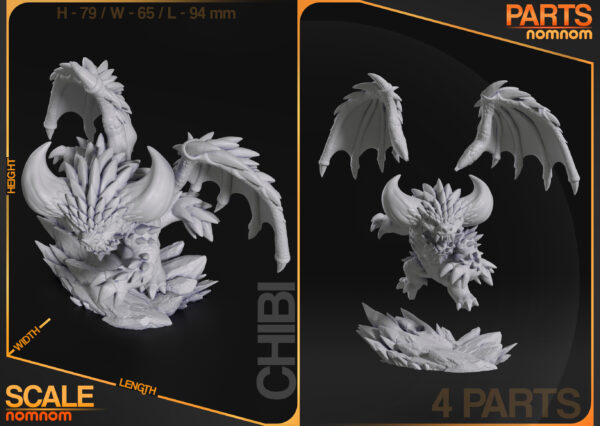 Chibi Nergigante – Personnage Jeux.