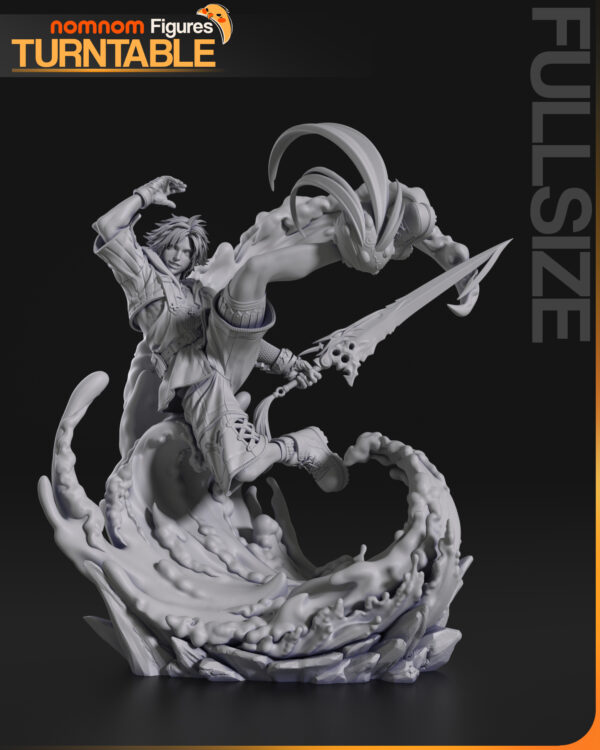 Turntable_01 Tidus Diorama – Personnage Jeux video.