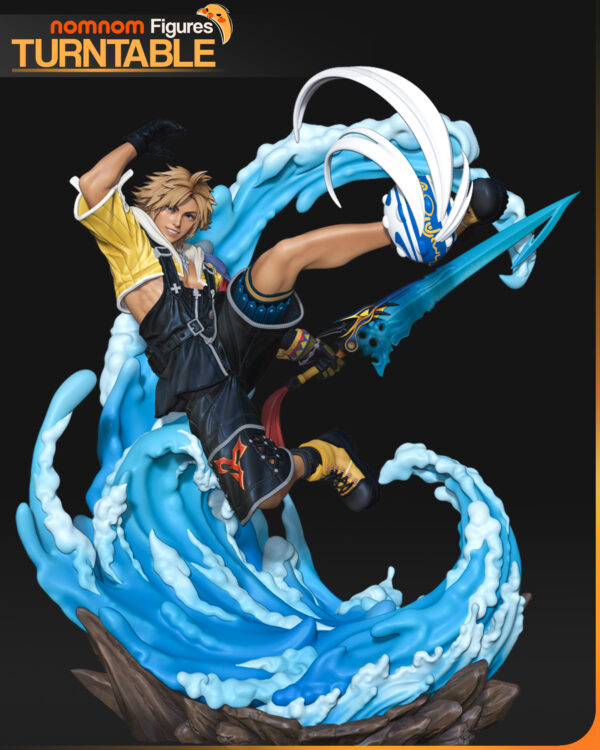 Turntable_Colored_01 Tidus Diorama – Personnage Jeux video.