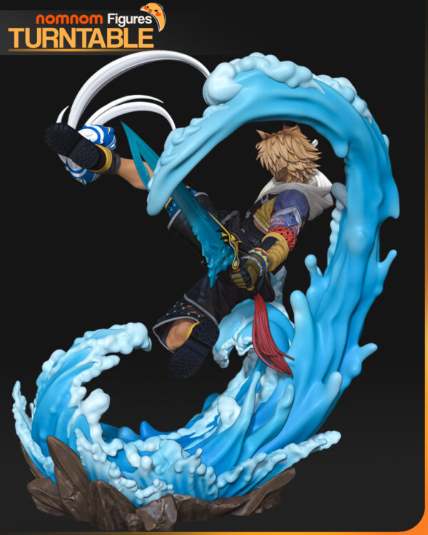 Turntable_Colored_03 Tidus Diorama – Personnage Jeux video.