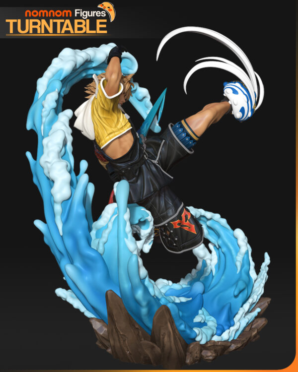 Turntable_Colored_04 Tidus Diorama – Personnage Jeux video.