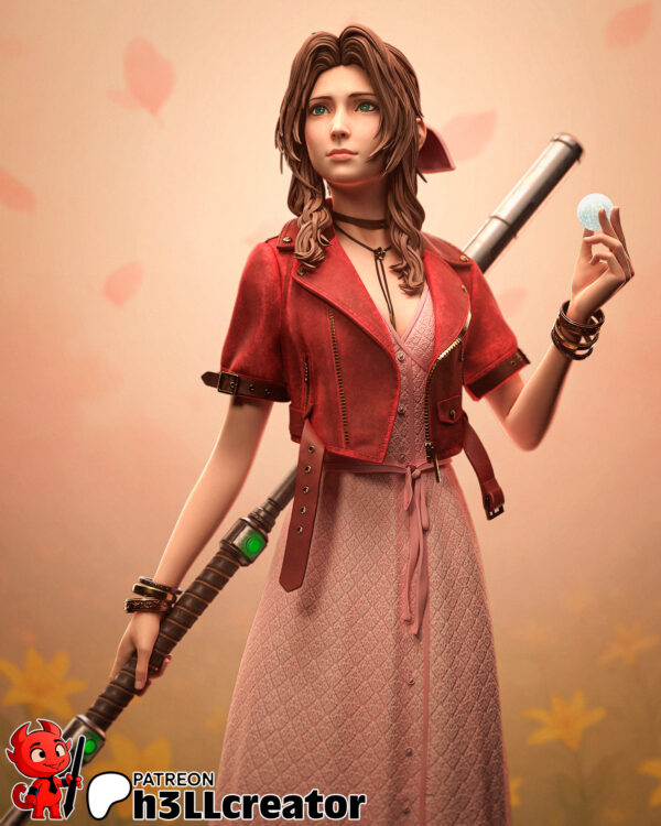 Aerith-Cover Aer – Personnage Jeux.